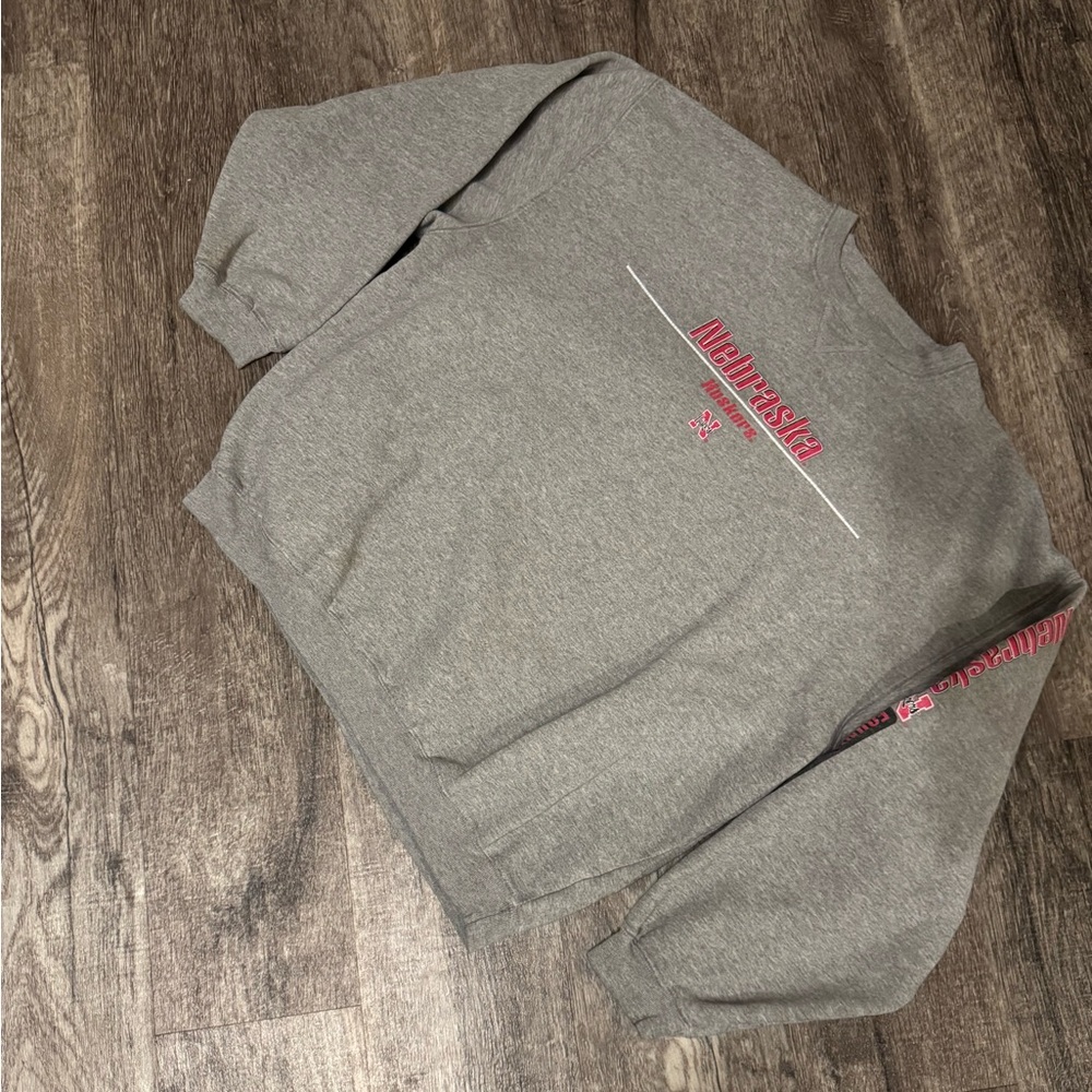 Vintage Y2K Nebraska Cornhusker boxy crew neck 
Size XL